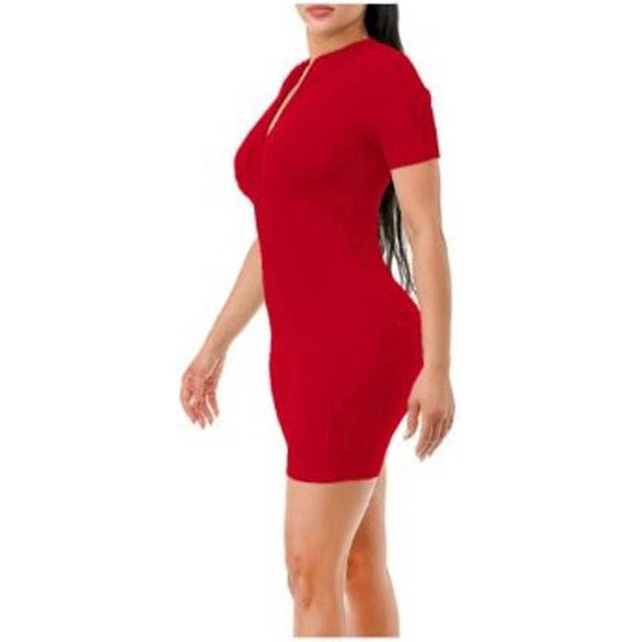 Sexy Ribbed Zip-Up Romper