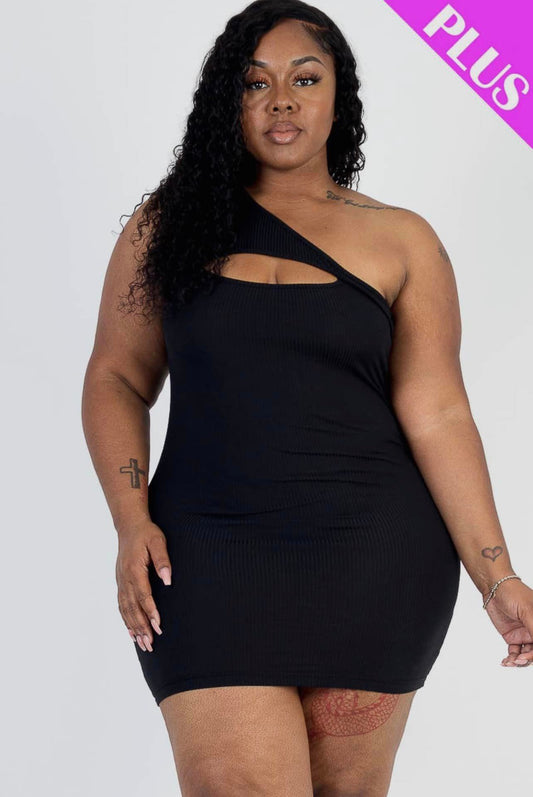 Girlfriends Encore- You Own The Night Plus Size Mini Dress