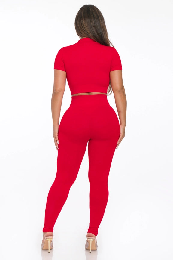 Two Piece Leggings Activewear Chill Set