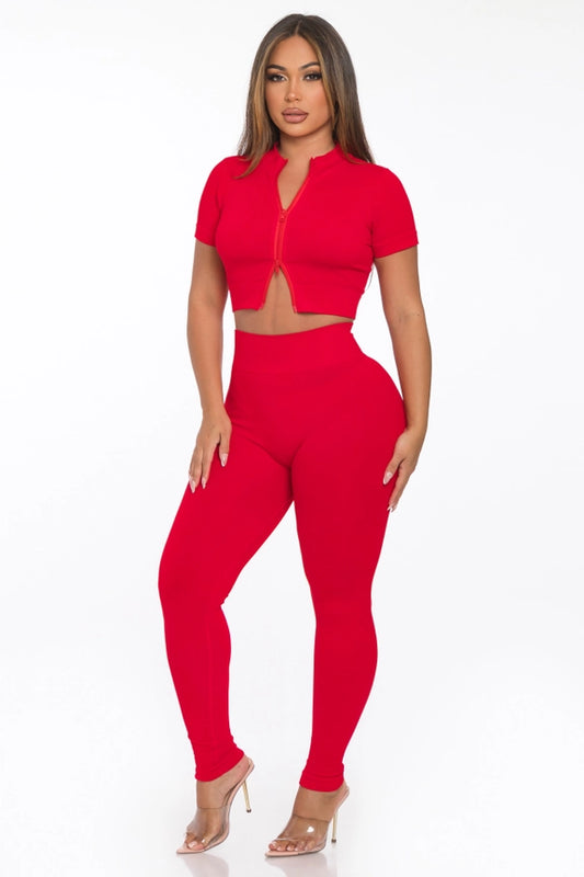 Two Piece Leggings Activewear Chill Set